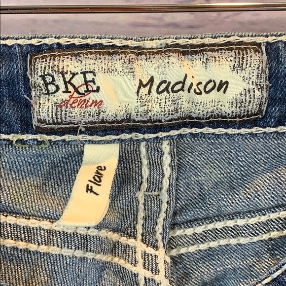 BKE Madison Flare Jeans Distressed Size 24 - Picture 7 of 8